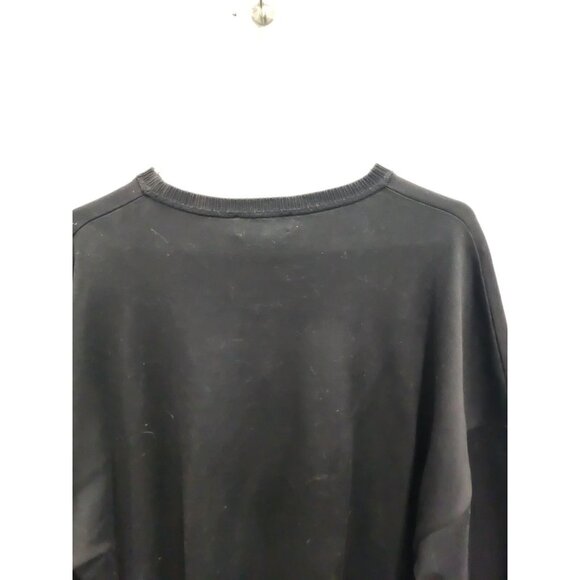 VTG 90s Vittorio Rocchetti Mens Sweatshirt XL Black Embroidered Pullover Grunge - Picture 9 of 9